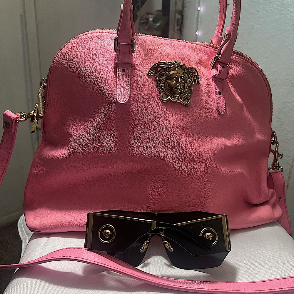 Versace purse with Versace sunglasses Bundle Authentic